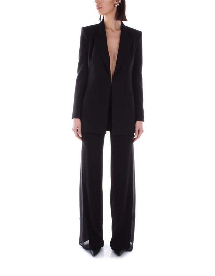 ELISABETTA FRANCHI Single-breasted suits Black