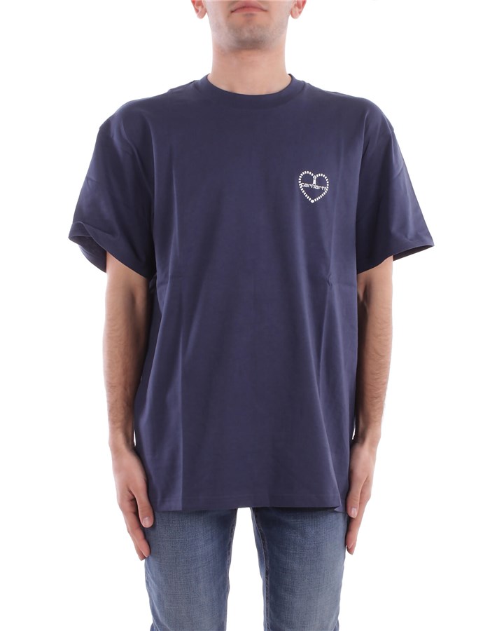 CARHARTT WIP Short sleeve Blue white