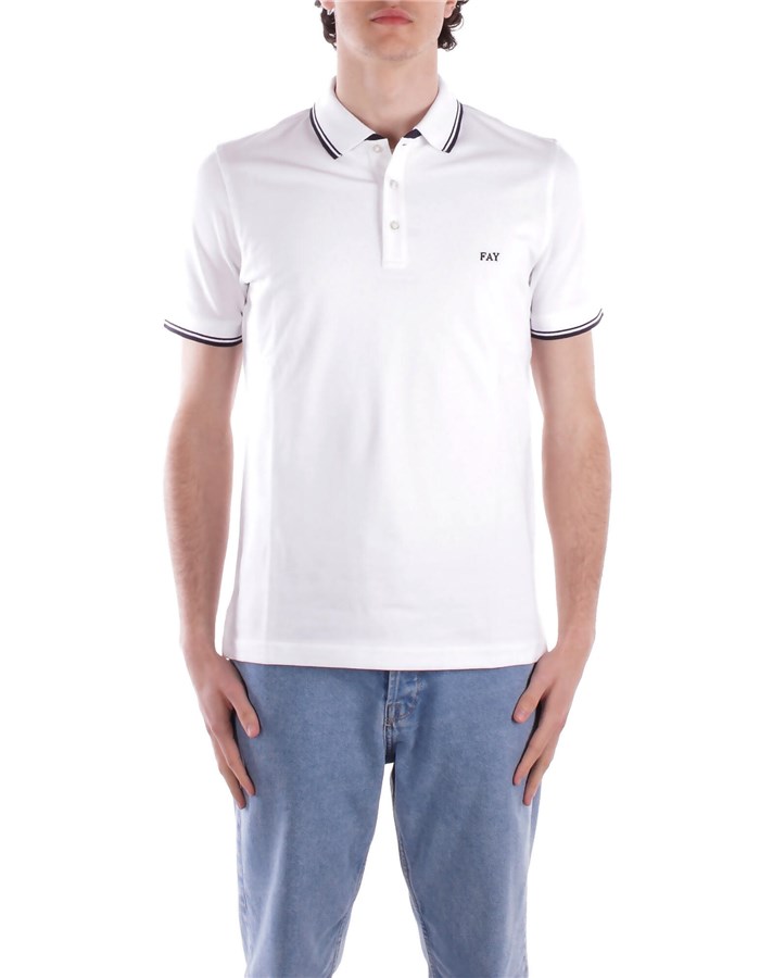 FAY Polo shirt White