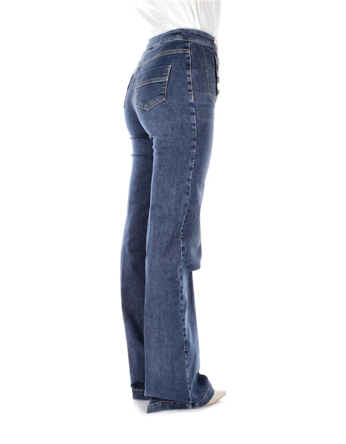 ELISABETTA FRANCHI Jeans Wide Fund Women PJ44D41E2 4 