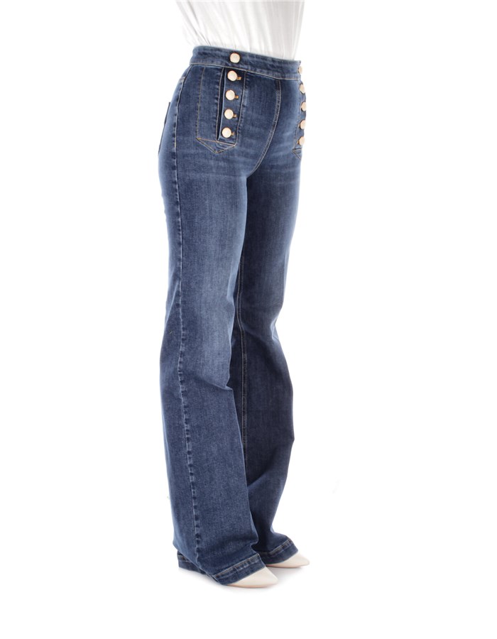ELISABETTA FRANCHI Jeans Wide Fund Women PJ44D41E2 5 