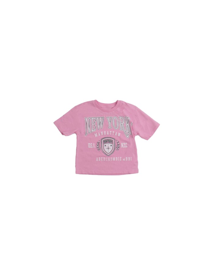 ABERCROMBIE & FITCH Manica Corta Rosa