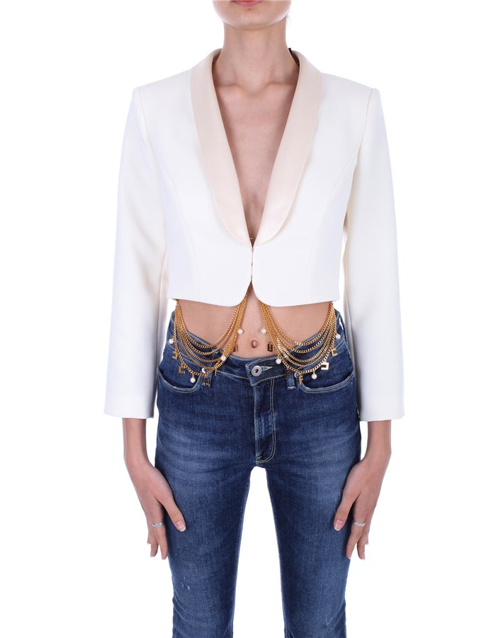 ELISABETTA FRANCHI Short jackets Butter
