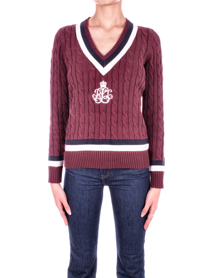 RALPH LAUREN V-neck  Bordeau
