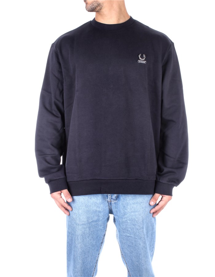 RAF SIMONS x FRED PERRY Crewneck  Black