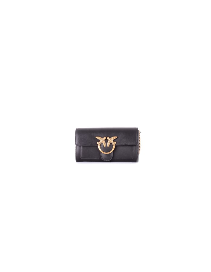 PINKO Card Holder Black gold