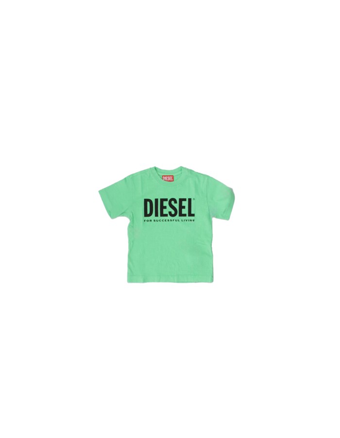 DIESEL T-shirt Manica Corta J01902-KYAYB Verde