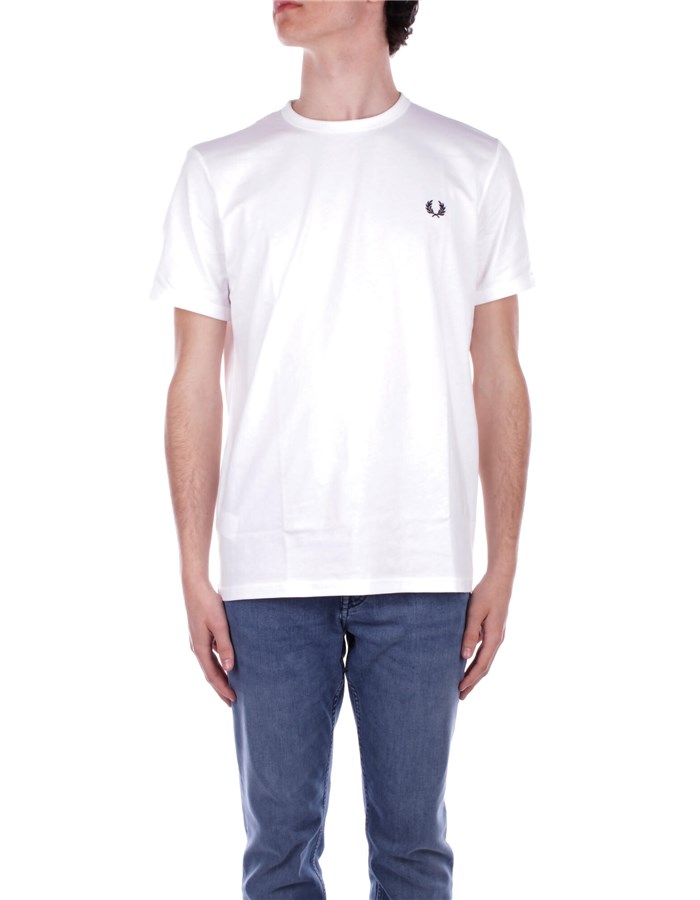FRED PERRY T-shirt Manica Corta M3519 White
