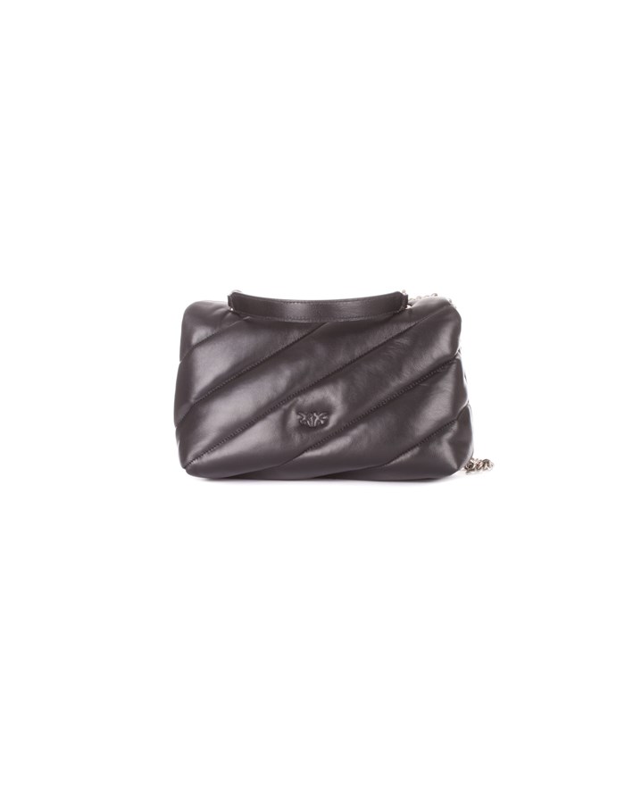 PINKO Hand Bags Black silver