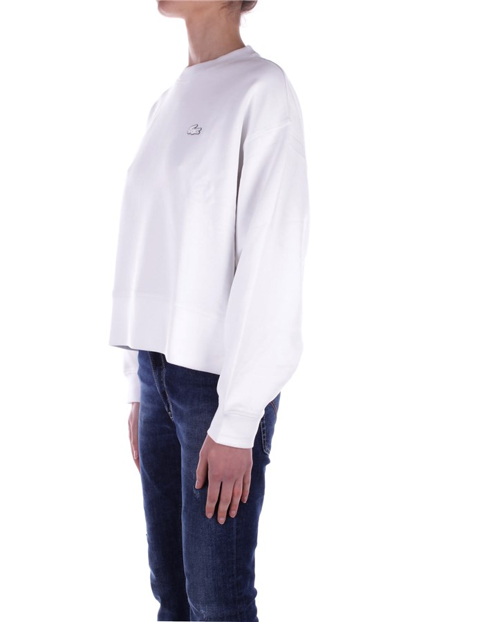 LACOSTE Felpe Girocollo Bianco