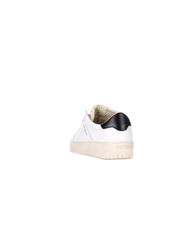 SAINT SNEAKERS Basse Bianco nero