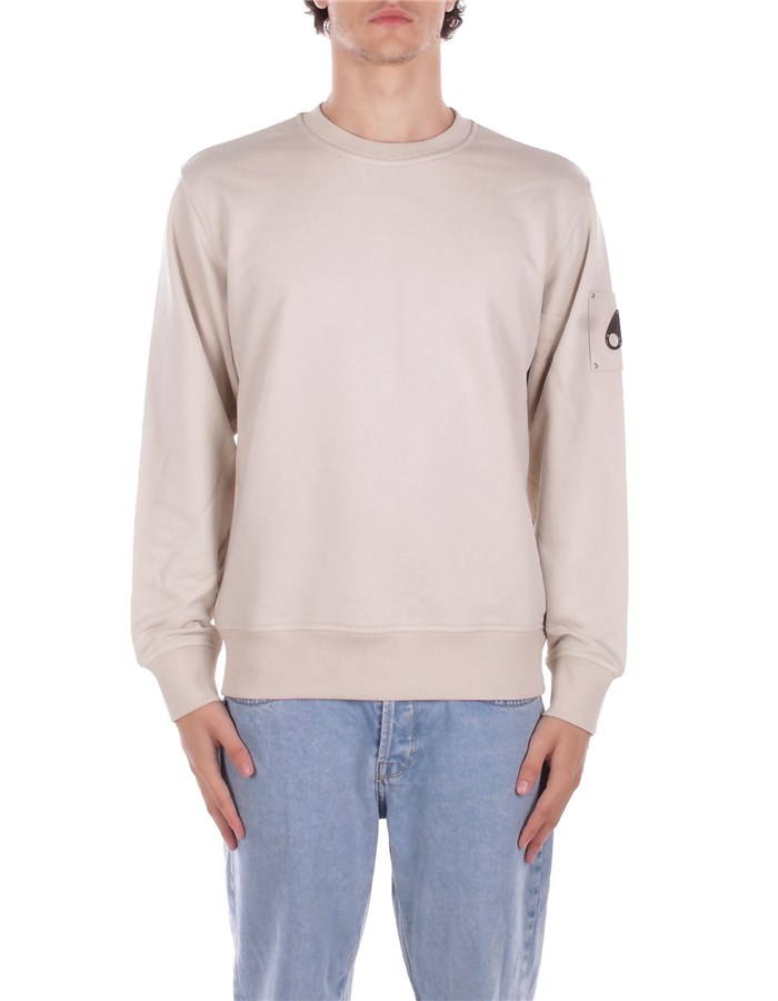 MOOSE KNUCKLES Felpe Girocollo Alabaster