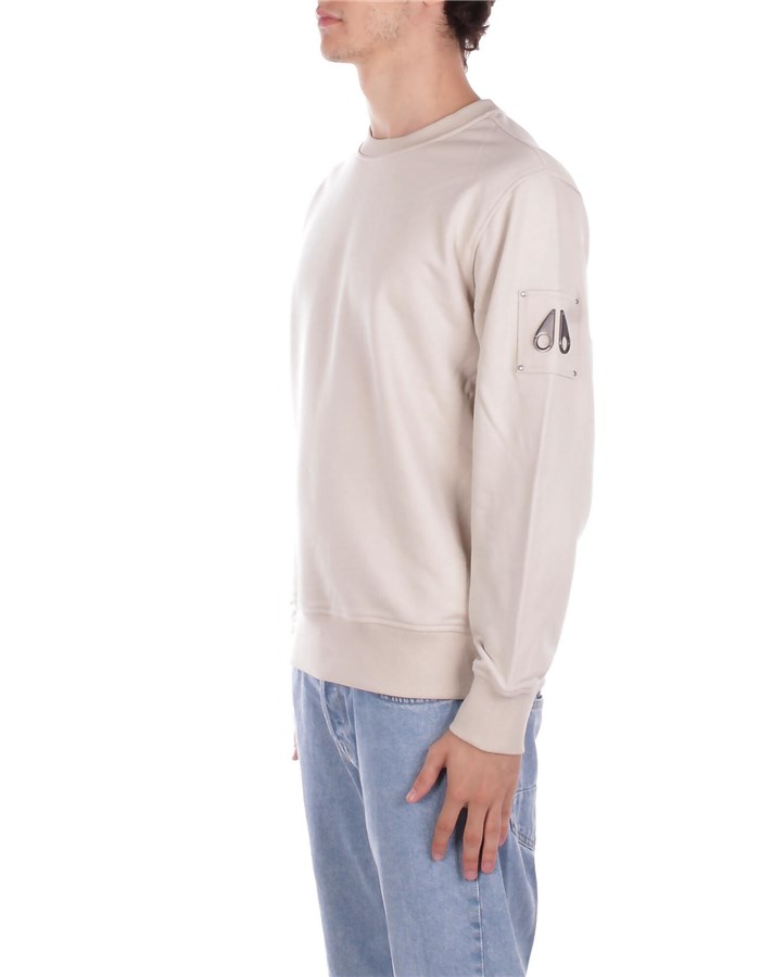 MOOSE KNUCKLES Felpe Girocollo Alabaster