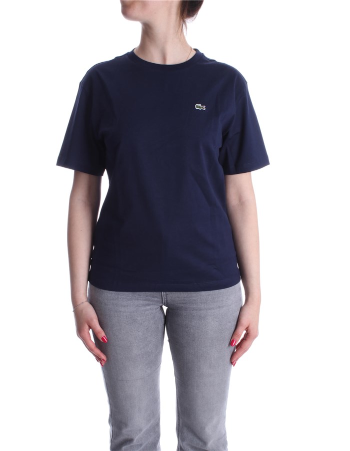 LACOSTE Short sleeve Blue
