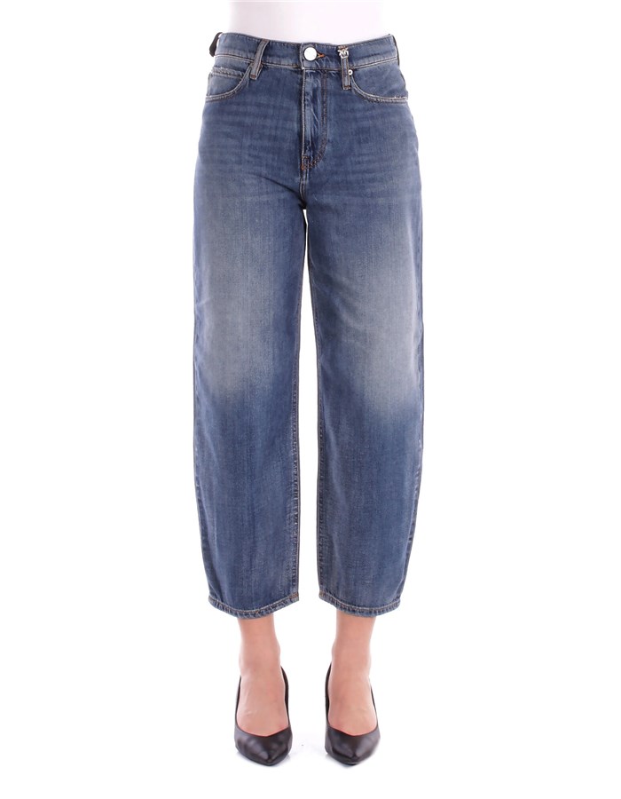 PINKO Cropped Denim medio