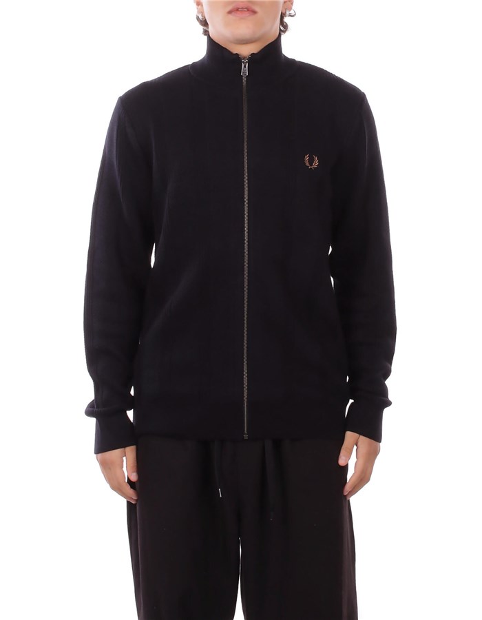 FRED PERRY Con Zip Black