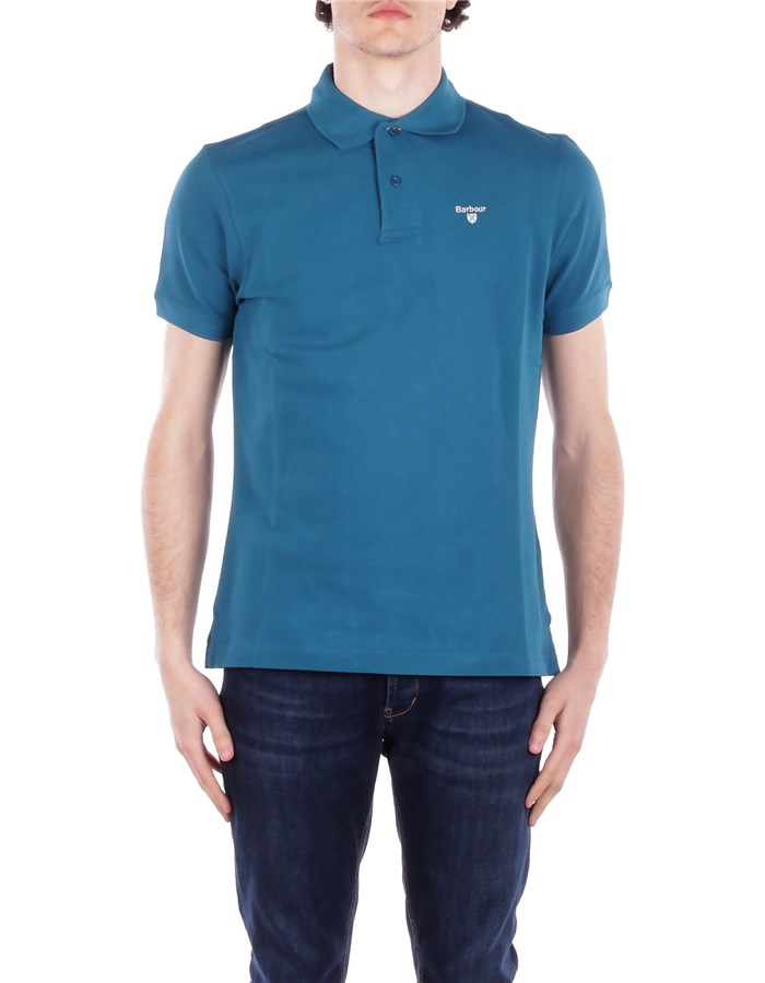 BARBOUR Short sleeves Petroleum