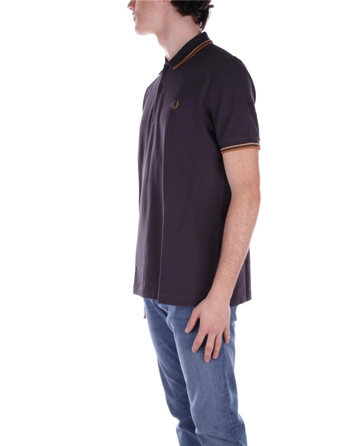 FRED PERRY Short sleeves Gray