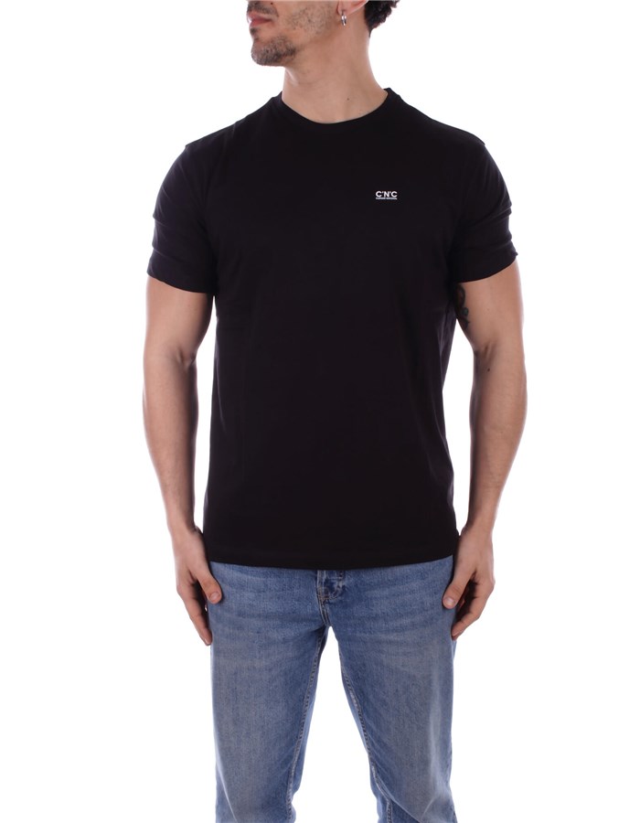 CNC T-shirt Manica Corta NMS47014TS 9701 Nero