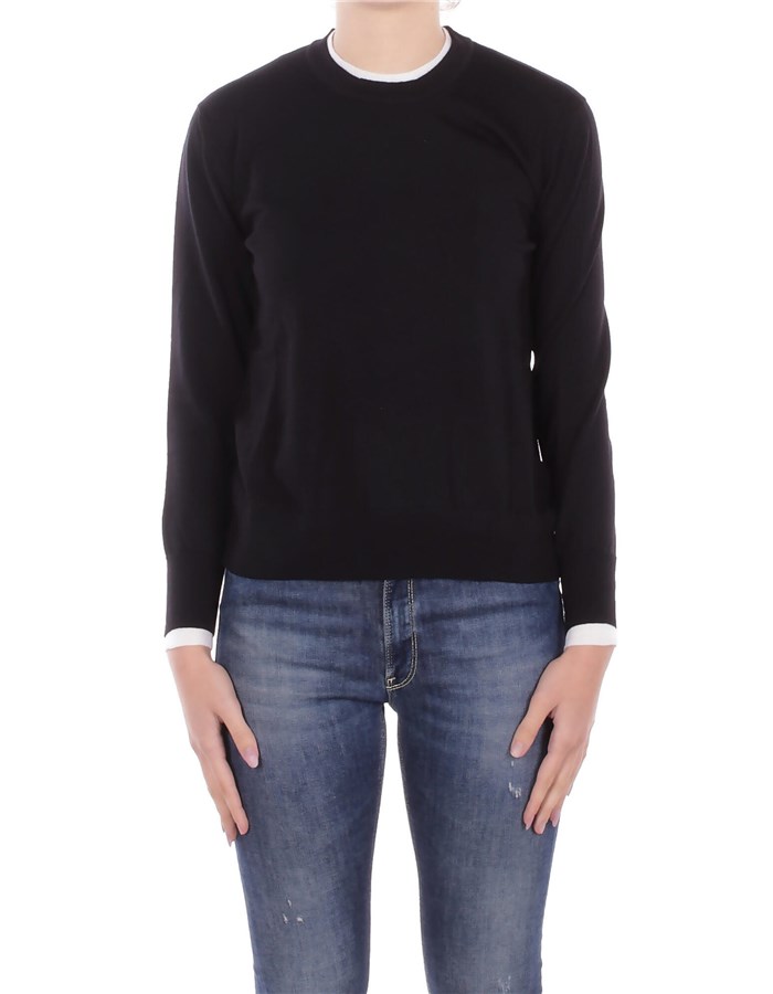 ALPHA STUDIO Girocollo Nero