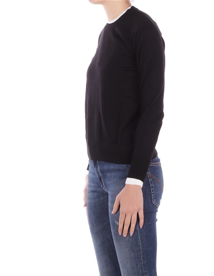 ALPHA STUDIO Girocollo Nero