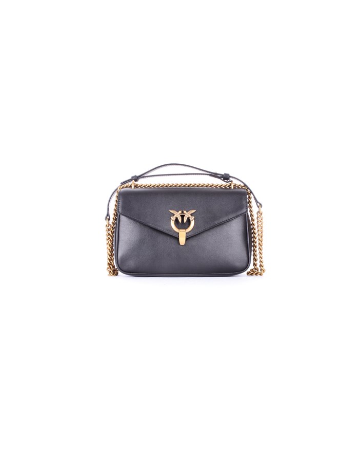 PINKO Shoulder Bags Black gold