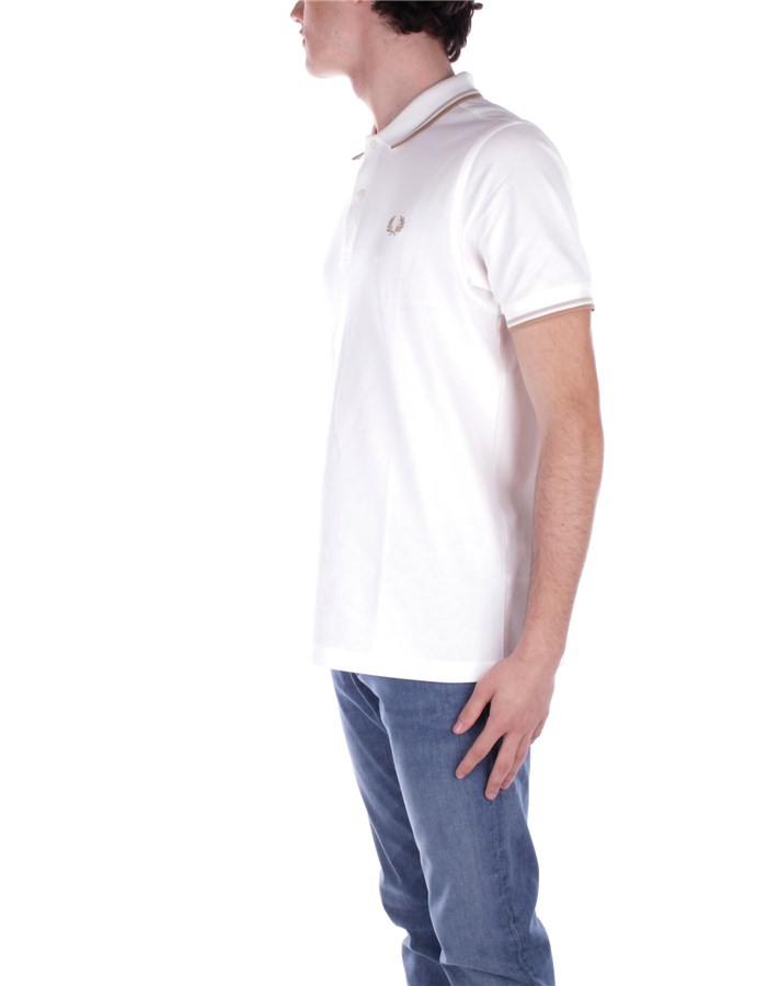 FRED PERRY Short sleeves Cream