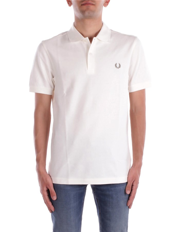 FRED PERRY Maniche Corte Ecru