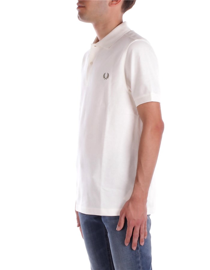 FRED PERRY Maniche Corte Ecru