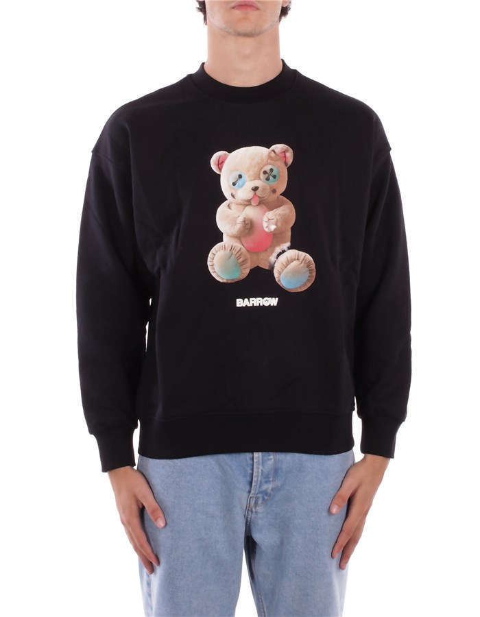 BARROW Felpe Girocollo Nero