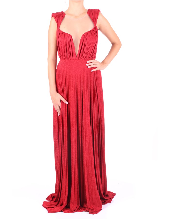 ELISABETTA FRANCHI Long Red velvet