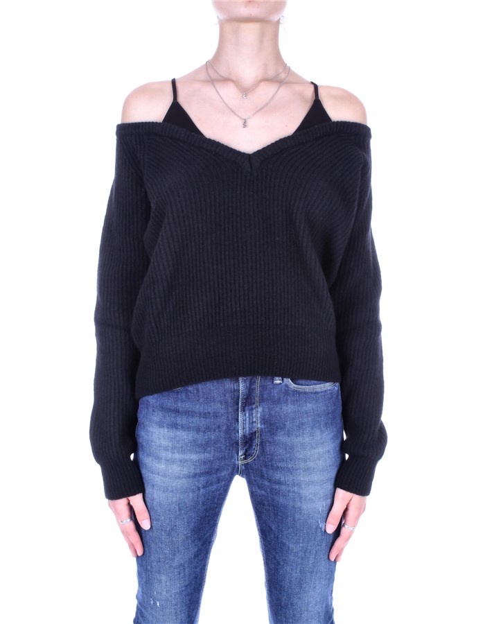 SEMICOUTURE V-neck  Black