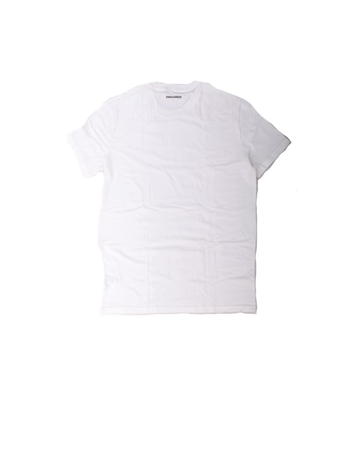 DSQUARED2 Manica Corta Bianco