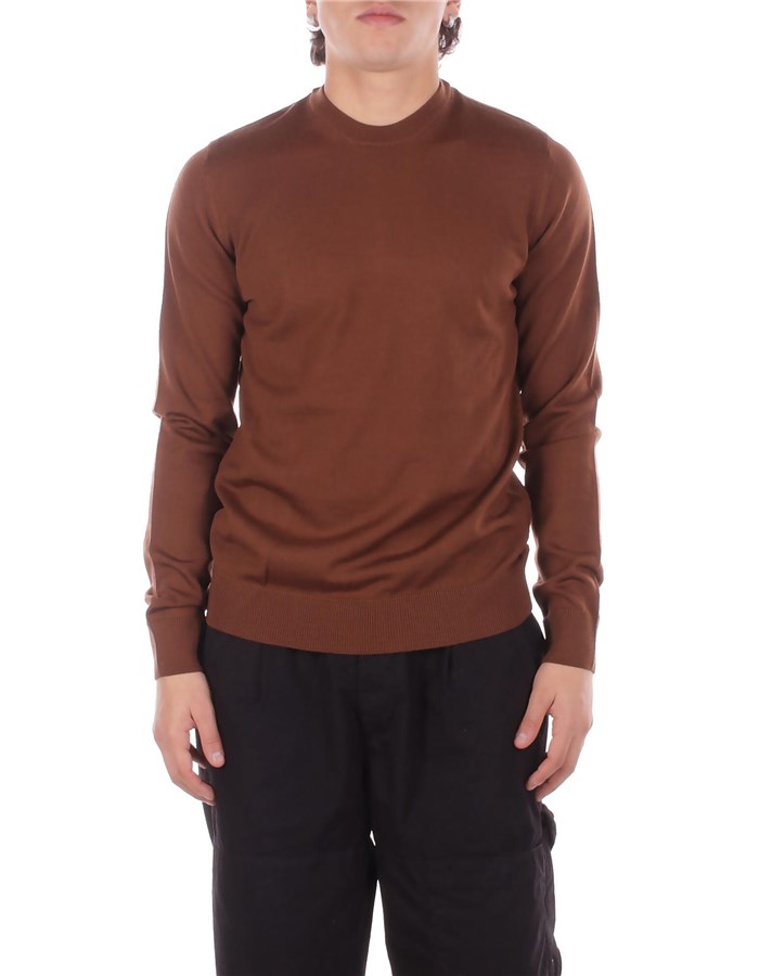 ALPHA STUDIO Girocollo Tabacco