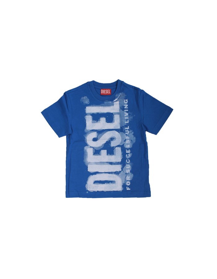 DIESEL T-shirt Manica Corta J01131 Azzurro