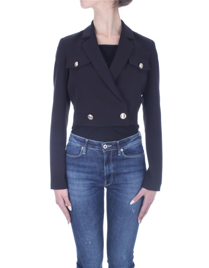 LIU JO Short jackets Black