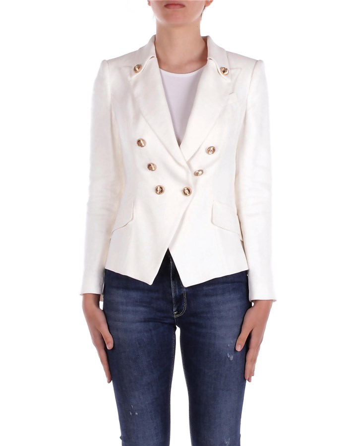 ELISABETTA FRANCHI Jacket Ivory