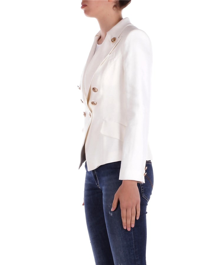 ELISABETTA FRANCHI Jacket Ivory