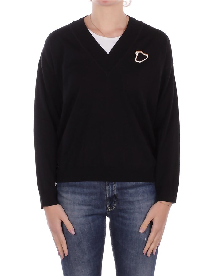 ALPHA STUDIO Scollo A V Nero