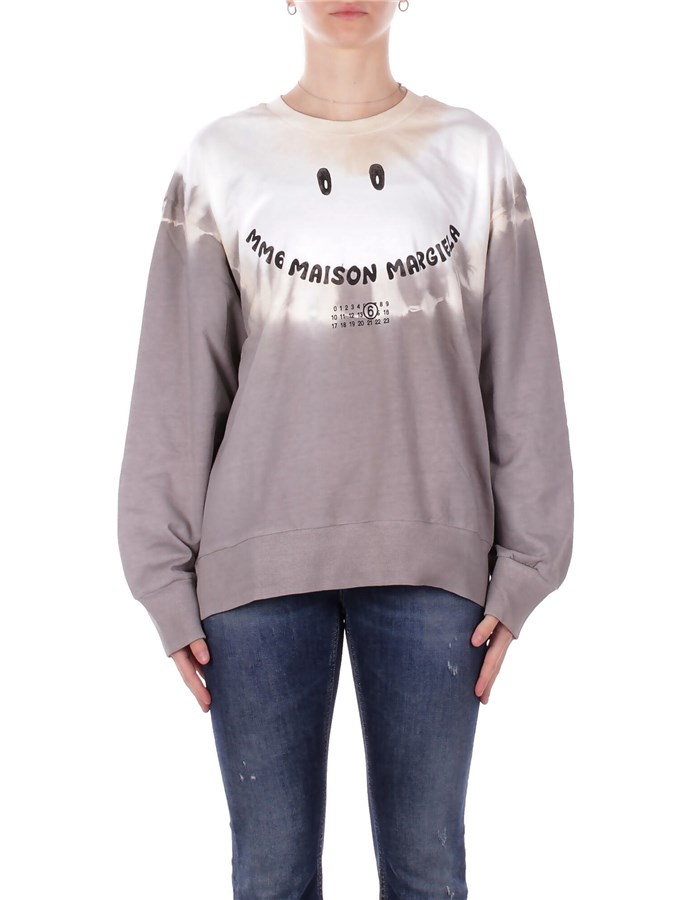 MM6 MAISON MARGIELA Felpe Girocollo Bianco grigio
