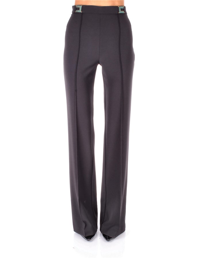 ELISABETTA FRANCHI Palazzo pants Black