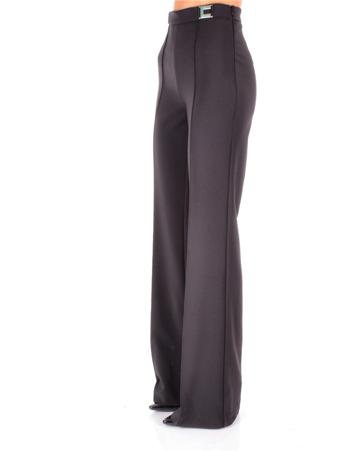ELISABETTA FRANCHI Palazzo pants Black