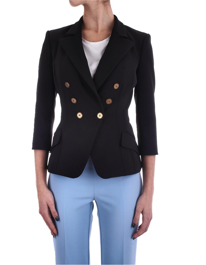 ELISABETTA FRANCHI Double-breasted Black
