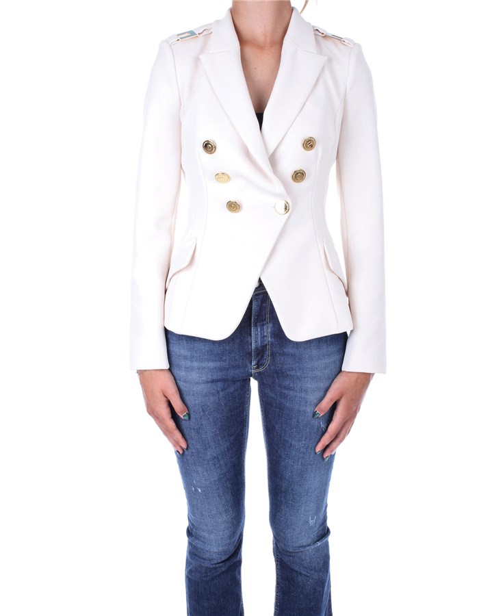 ELISABETTA FRANCHI Double-breasted Butter