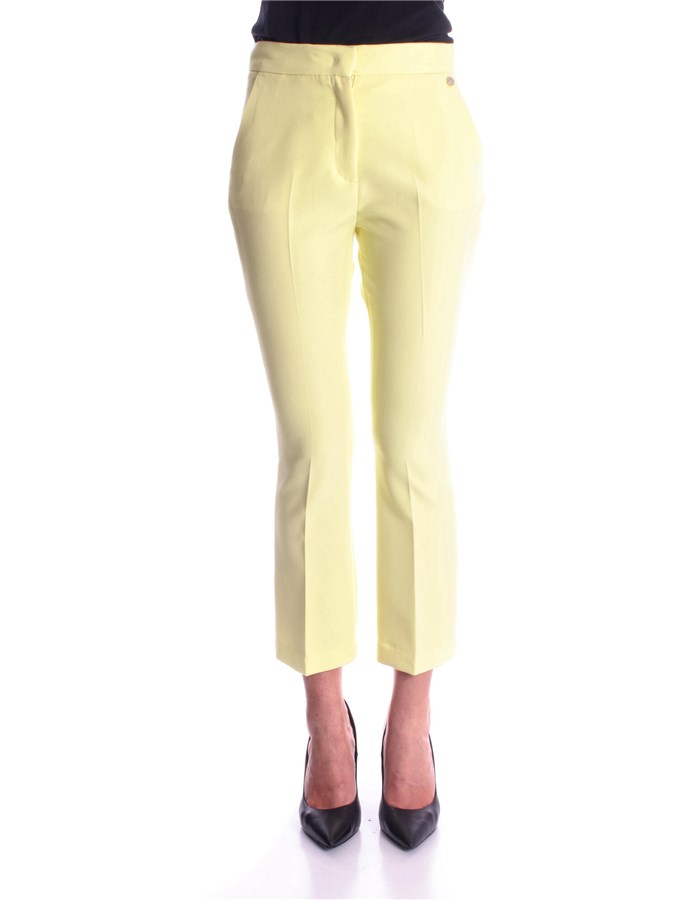 LIU JO Pantaloni Cropped CA3234 T2200 Lemon juice