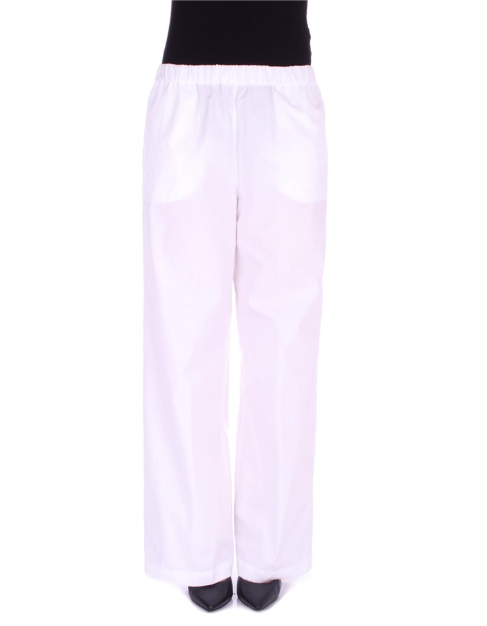 ASPESI Pantaloni A Palazzo 0128 D307 Bianco