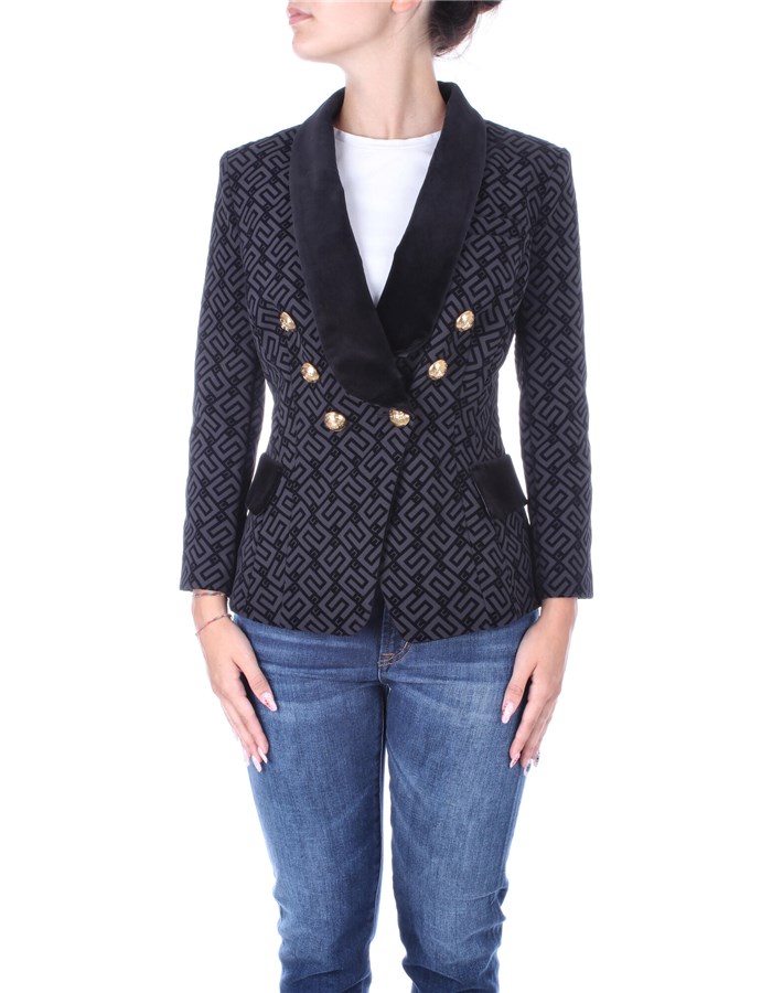 ELISABETTA FRANCHI Double-breasted Black