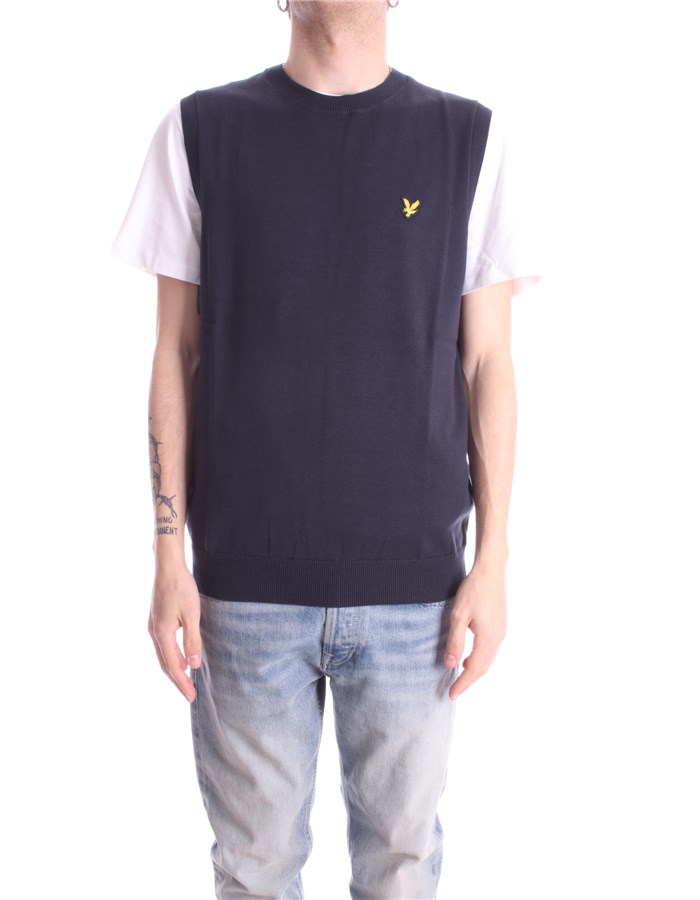 LYLE & SCOTT Vintage Knitted vest Dark blue