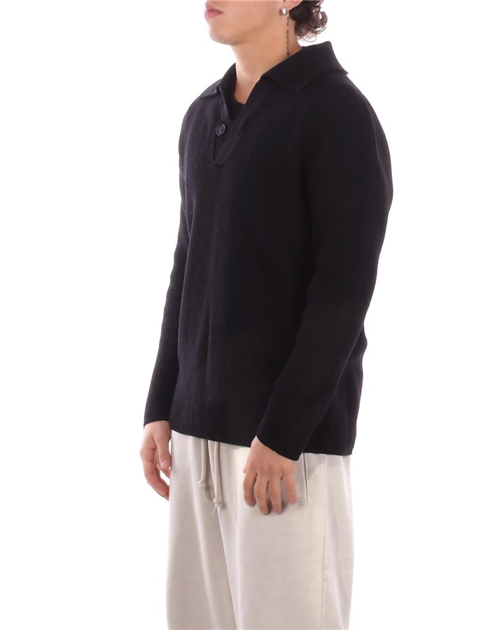 ALPHA STUDIO Maniche Lunghe Nero