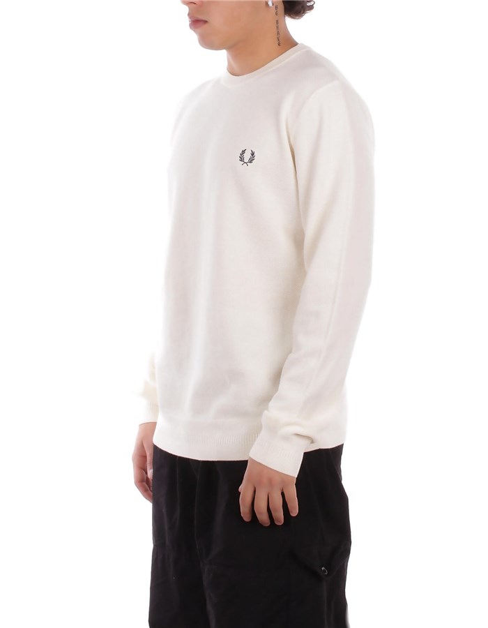 FRED PERRY Maglia Ecru
